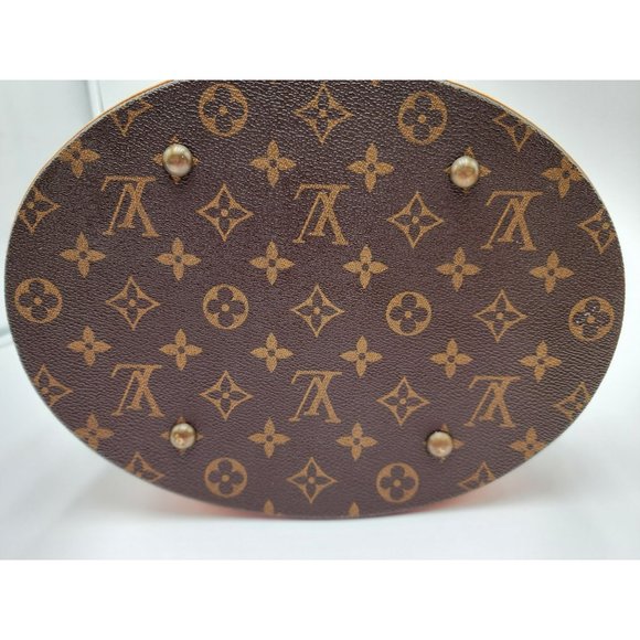 Louis Vuitton Bucket GM Tote, Browns Monogram + Dust Bag + Chain + COA - Picture 6 of 15